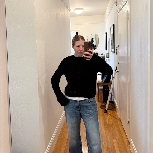 Reformation Sweaters - Reformation Black Knit Cardigan